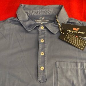 VINEYARD VINES SS 4 Button Pima Cotton Pocketed Polo